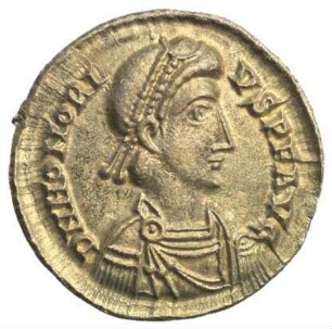 Fundmünze, Solidus, 402 - 406 n. Chr.
