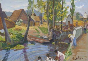 Motiv im Distrikt der "Schwimmenden Gärten" (Mexiko) "Xochimilco"