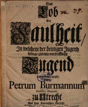 Das Lob der Faulheit