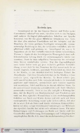 II. Ecclesia ipsa