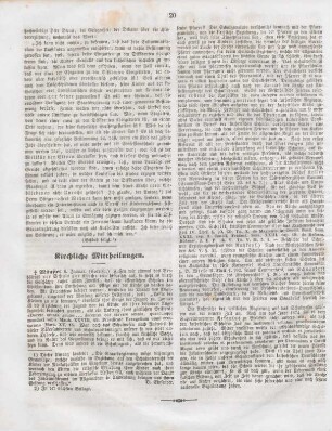 20 Kirchliche Mittheilungen