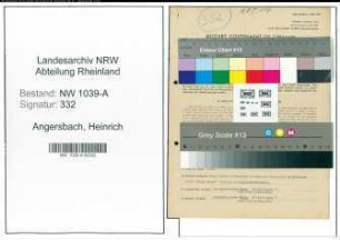 Entnazifizierung Heinrich Angersbach , geb. 06.05.1907 (Kaufmann)