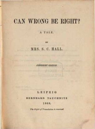 Can wrong be right? : a tale