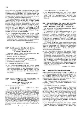 Neueinrichtung von Hauptschulen : [Erziehung] ; [Für das Reich] ; [Amtliche Erlasse] ; [Amtlicher Teil]