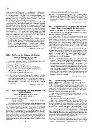 Neueinrichtung von Hauptschulen : [Erziehung] ; [Für das Reich] ; [Amtliche Erlasse] ; [Amtlicher Teil]