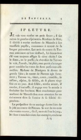IIe Lettre.