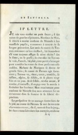 IIe Lettre.