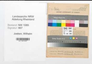 Entnazifizierung Wilhelm Joeken , geb. 21.07.1899 (Polizist)