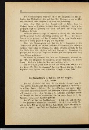 Verfolgungskämpfe in Galizien und Süd-Rußland