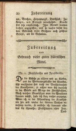 Zubereitung und Gebrauch vieler guten diätetischen Mittel.
