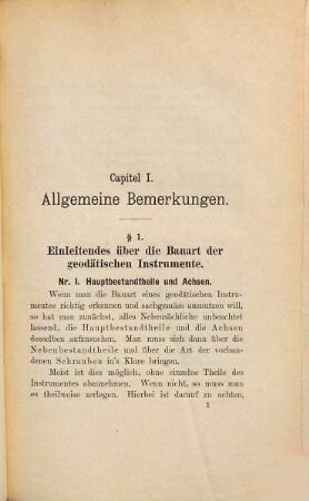 Über einige geodätische Instrumente, deren Libellen und Fernrohre : Bemerkungen für Architekten, Bautechniker, Landmesser u.s.w.