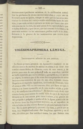 Vigésimaprimera Lámina