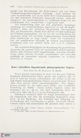 19: Ueber einheitliche Bogenformate photographischer Papiere