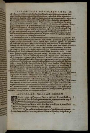 Argumentum Libiri Primi Ad Uxorem.