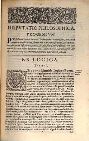 Philosophia Peripatetica Magni Qvondam Alexandri Stvdio Nobilitata