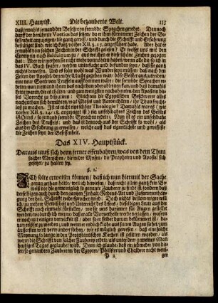 Das XIV. Hauptstück.