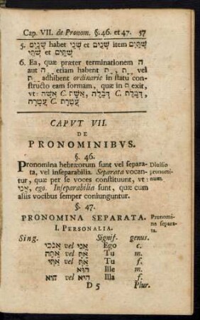 Caput VII. De Pronominibus