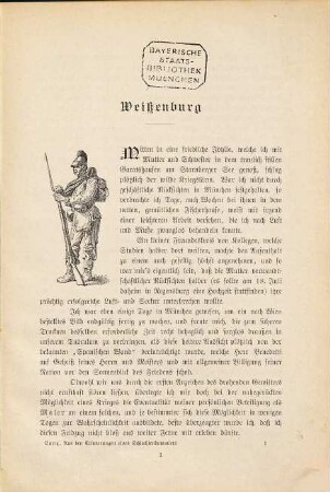 Aus den Erinnerungen eines Schlachtenbummlers im Feldzuge 1870/71 : mit zahlreichen. Reproduktionen nach den Kriegsskizzenbüchern und nach Gemälden des Künstlers, [1]