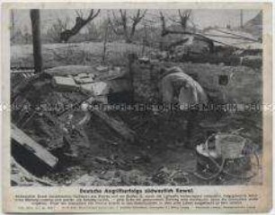 Bildtafel mit einem Pressefoto aus dem Zweiten Weltkrieg als Beilage der "Niedersächsischen Tageszeitung" (Serie 1620a, Bild 1)