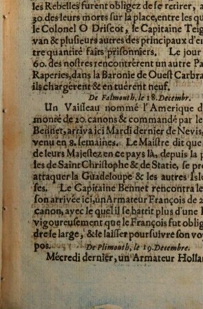 Nouvelles D'Irlande Et D'Angleterre