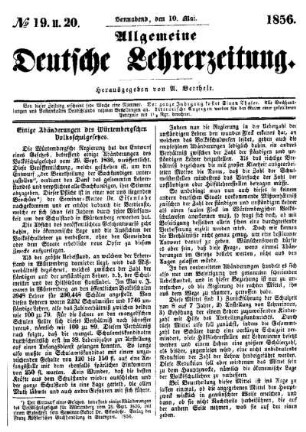Einige Abänderungen des Würtembergischen Volksschulgesetzes