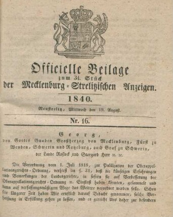 Revidirte Oberappellationsgerichts-Ordnung.