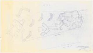 Institut für evangelische Kirchenmusik, Domchor und Internat, Schleswiger Ufer, Berlin-Tiergarten: Lageplan Kantatenkirche und Domchor-Institut 1:500, (von Inv.nr. 40066)