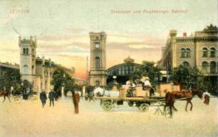 Leipzig: Dresdener und Magdeburger Bahnhof