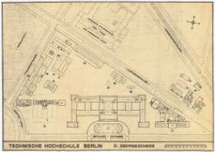 Technische Hochschule Berlin: Gesamt-Lageplan 3.OG 1:1000