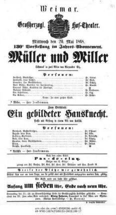 Ein gebildeter Hausknecht