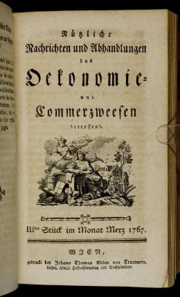 IIItes Stück im Monat Merz 1767.