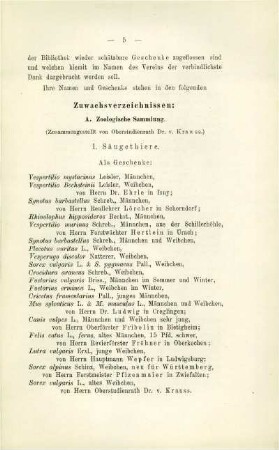 Zuwachs der Vereinssammlungen