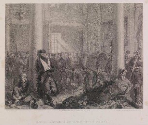 Dänische Gefangene in der Gravensteiner Schlosskapelle (1864)
