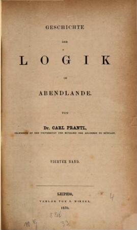 Geschichte der Logik im Abendlande, 4