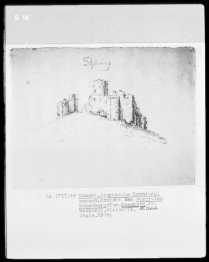 Ansicht der Burgruine Desenberg in Daseburg