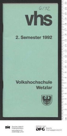 Programm 2. Semester 1992