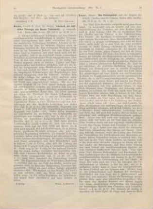 30-31 [Rezension] Bauer, Bruno, Das Urevangelium und die Gegner der Schrift: Christus und die Cäsaren