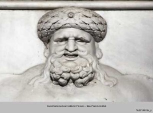 Herkules und Cacus : Statuensockel