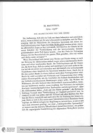 II. Hauptteil (1914-1918)