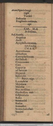 Cap. XLII. De Balsamis