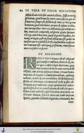 De religione.