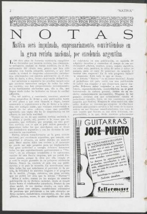 Notas - Nativa será impulsada, empresariamente, convirtiéndose en la gran revista nacional, por excelencia argentina