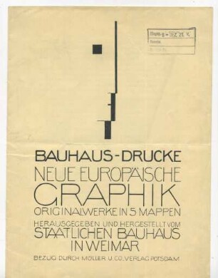 Bauhaus-Drucke. Neue Europäische Graphik. Originalwerke in 5 Mappen