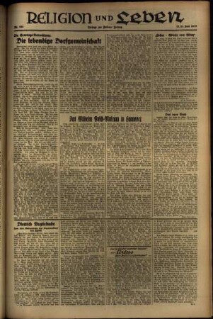 Dritte Ausgabe vom Sonntag, den 13. Juni 1937.