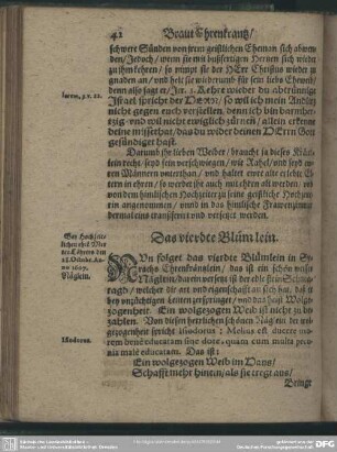 Das vierdte Blümlein