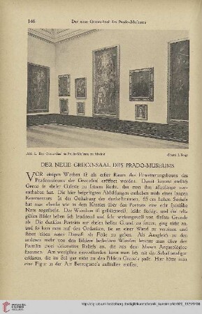 Neue Folge 32 = Jahrgang 56: Der neue Greco-Saal des Prado-Museums
