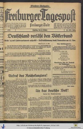 14.10.1933 (Sonder-Ausgabe)