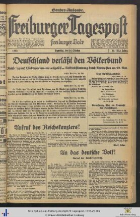 14.10.1933 (Sonder-Ausgabe)