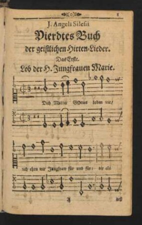 J. Angeli Silesii Vierdtes Buch der geistlichen Hirten-Lieder