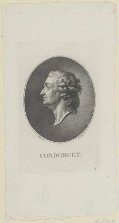 Bildnis des Jean Antoine Nicolas de Caritat de Condorcet